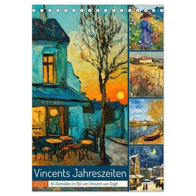 Vincents Jahreszeiten (Tischkalender 2027 DIN A5 hoch), CALVENDO Monatskalender