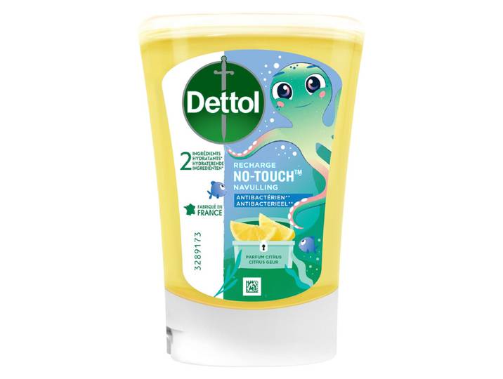 Dettol Savon Liquide Antibactérien Mains Sans Contact Recharge Pamplemousse 250 ml