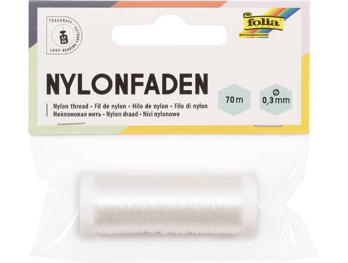 Folia nylondraad op spoel 0 3 mm x 70 m