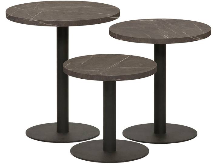 Couchtisch OMG DESIGN CUBIK-8 , braun (pedra, schwarz, pedra), B:45cm H:45cm T:45cm, Tische, Couchtisch