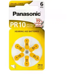 Panasonic Knopfzellen V10/PR70 (PR10) 6 Stück
