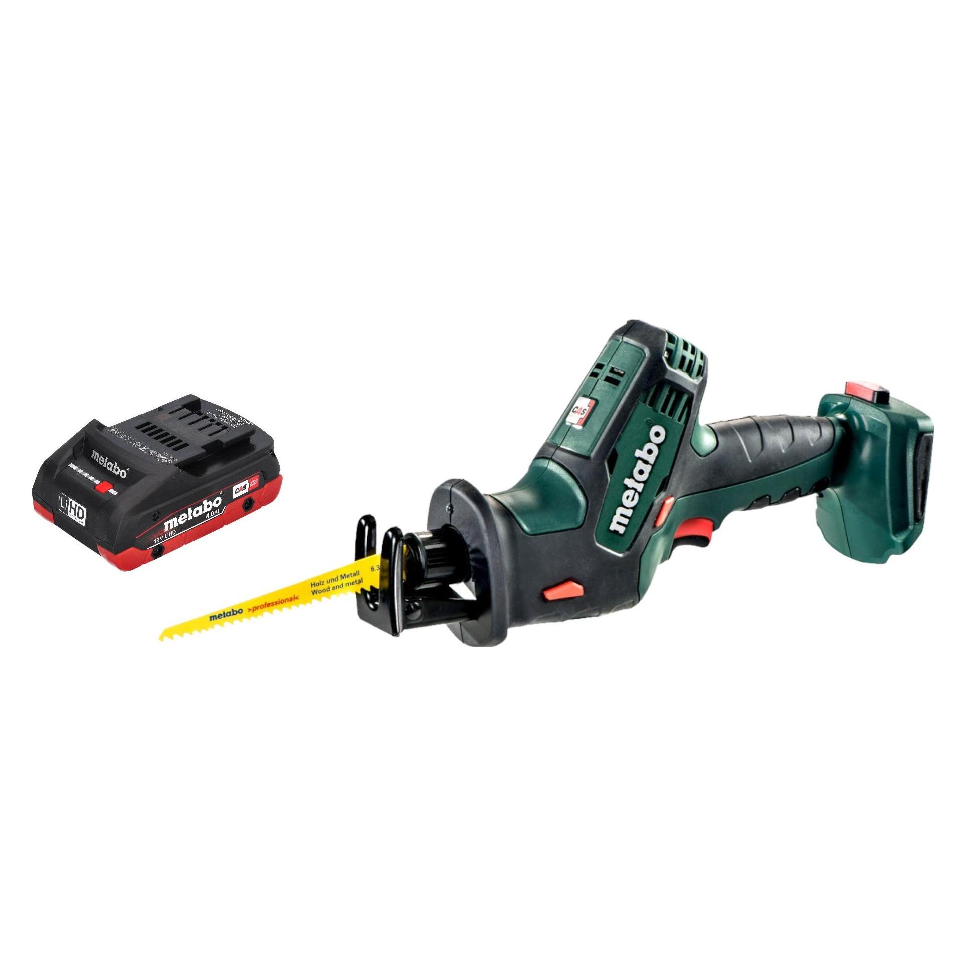Metabo SSE 18 LTX Compact Akku Reciprosäge Säbelsäge 18 V 13 mm + 1x LiHD Akku 4,0 Ah - ohne (46386461)