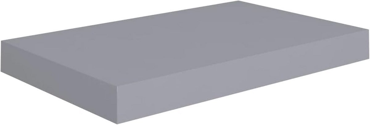 Moderne Rechte Wandplank Grijs MDF - Zwevende Entreeplank voor Boeken en Decoratie