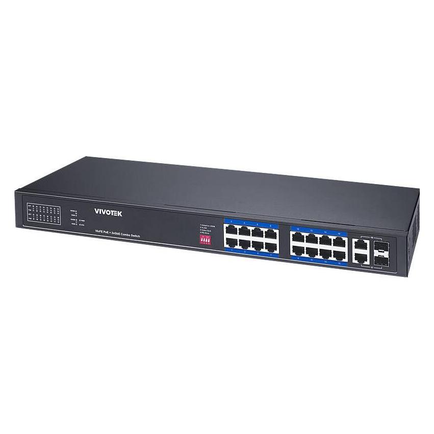 Vivotek AW-FGT-180P-250 Switch unman. 18-Port, PoE (18 Ports) (AW-FGT-180P-250)