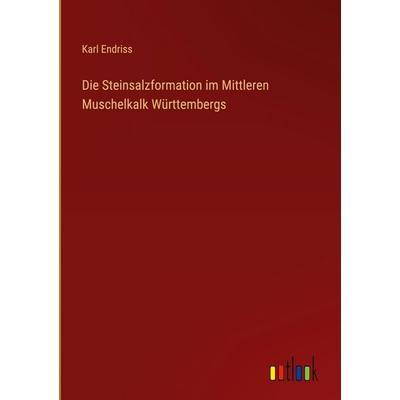 Die Steinsalzformation im Mittleren Muschelkalk Württembergs, Gebundene Ausgabe von Karl Endriss, Outlook, 978-3-368-38456-2