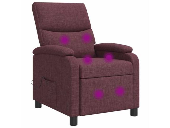 YUTAASU Massage Relaxsessel Lila Stoff Adjustable 115-160 Degrees, Metal Frame, Foam Padding, Easy Clean
