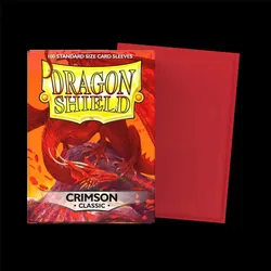 Dragon Shield: Crimson - Classic Sleeves - Standard Size