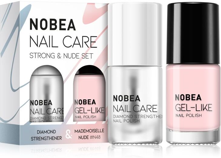 NOBEA Nail Care Strong & Nude Set nail polish set