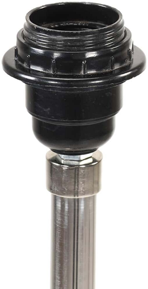vidaXL Lampadaire à trépied Marron miel et gris Bois de teck 141 cm