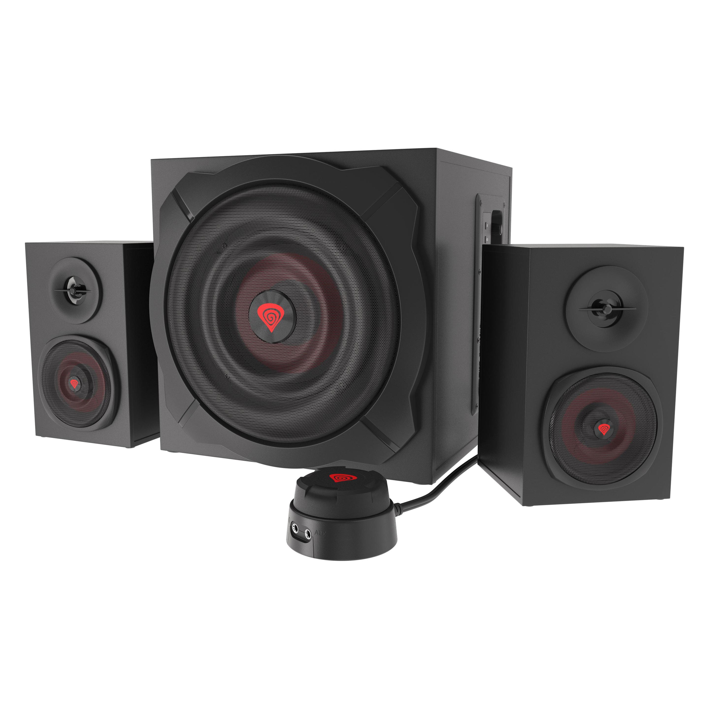 Genesis Helium 610BT Computer Speakers, Wired, Bluetooth, Black (NCS-1408)