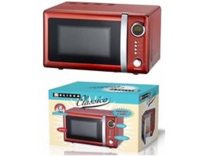 Four à Micro-ondes - MELISSA - Rouge Chili - 20L - 700W - 5 Programmes Automatiques