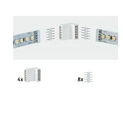 Paulmann 70615 Function MaxLED Edge-Connector 4er Pack Weiß