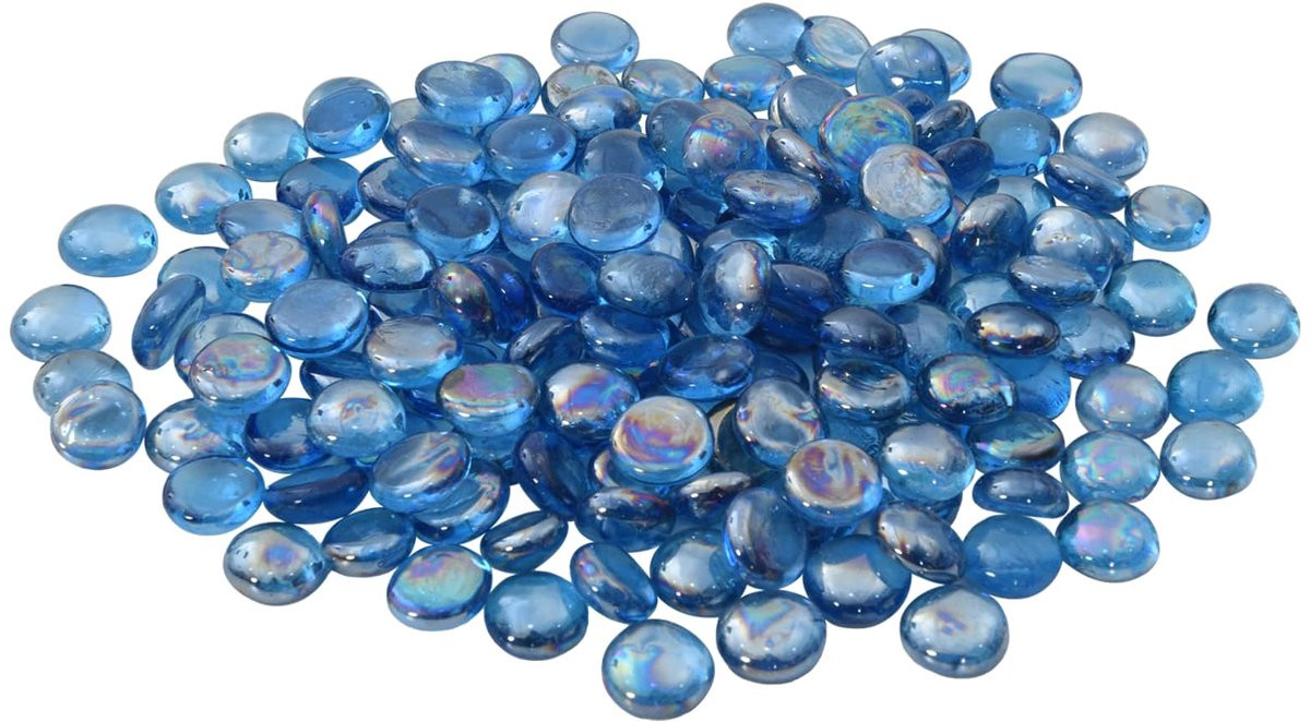 vidaXL Glasnuggets kobaltblauw 17-19 mm