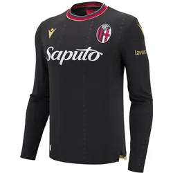 Macron, Herren, Fussballtrikot, Offizielles Langarm-Torwarttrikot Bologna 2024/25 (M), Rot, Mehrfarbig, Schwarz