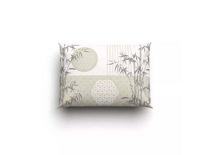 Lotus Bettwaren - Lotus Bettwäsche Bambus Nature spirit, Bambus Nature Spirit Bettwäsche, 50 x 70 cm, Beige