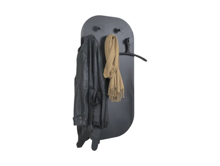Flexible Design Wandgarderobe „Espen“ Schwarz Spinder Design