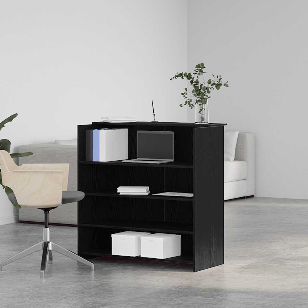 Latitude Run Azha Standing Desk Black Oak