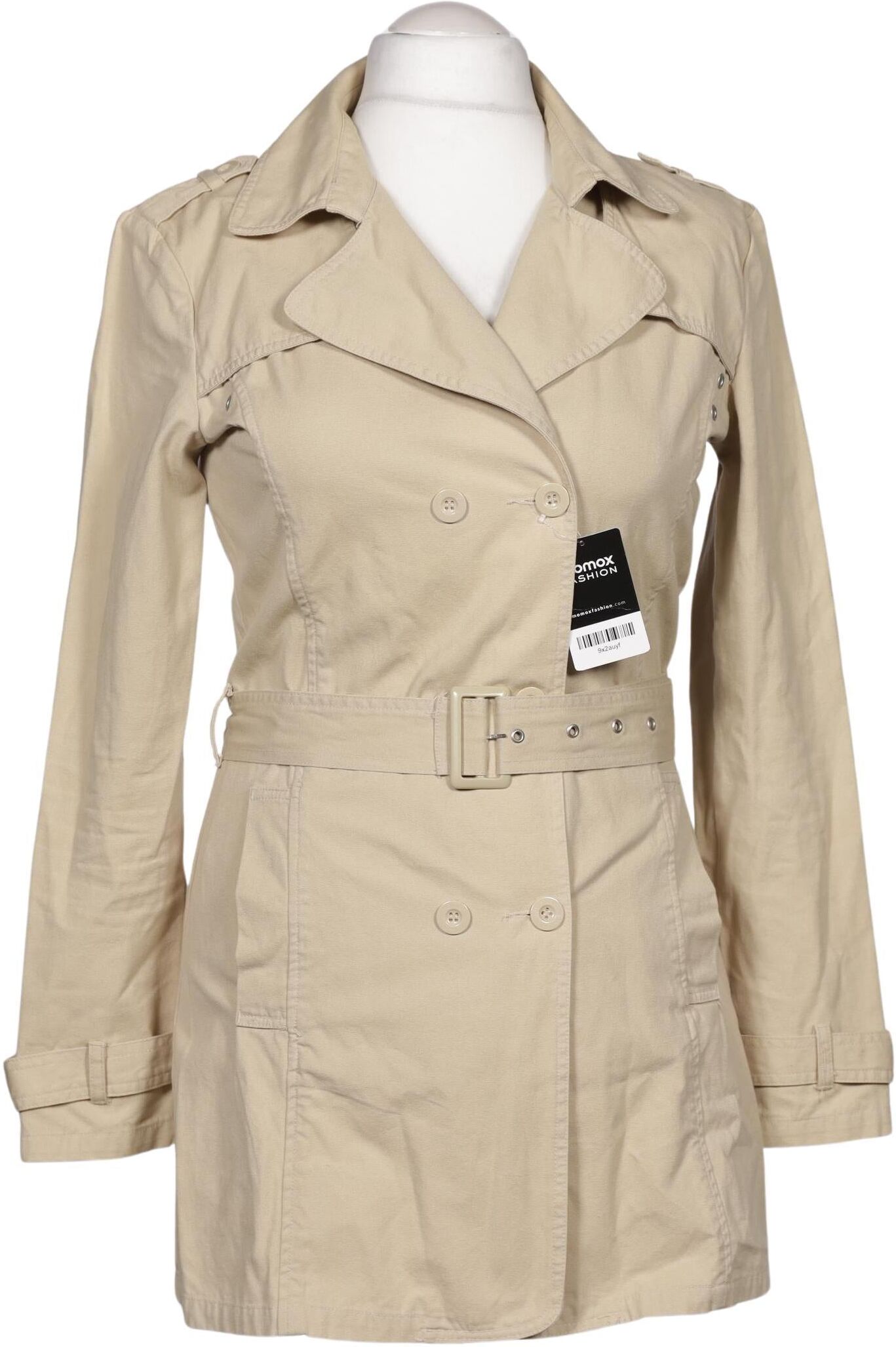 Jonas Nielsen Damen Mantel, Beige, Gr. XL, Baumwolle - Second Hand