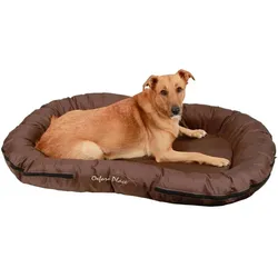 Kerbl Liegekissen Oxford Place braun, 100x70x15 cm (Hund, Katze), Hundebett + Katzenbett