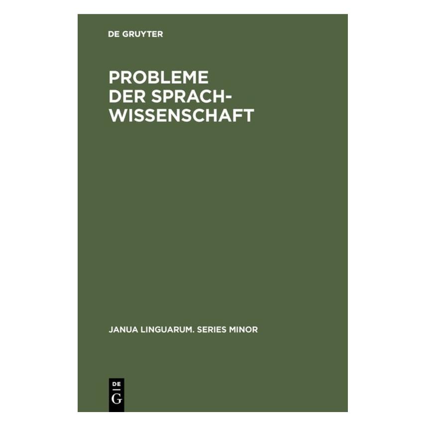 De Gruyter Probleme der Sprachwissenschaft (71870634)