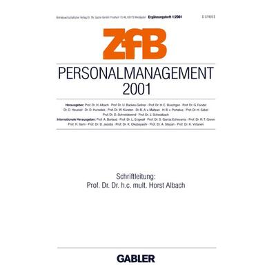 Personalmanagement 2001, Taschenbuch von , Betriebswirtschaftlicher Verlag Gabler, 978-3-409-11801-9