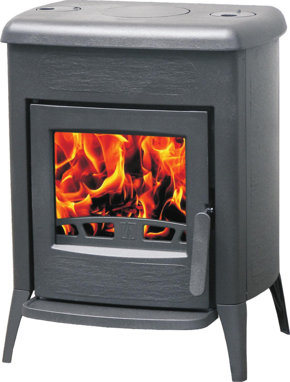 PLAMEN Amity 3, Freistehender Holzofen mit Sichtscheibe, 8 kW, +, Ø 120 mm