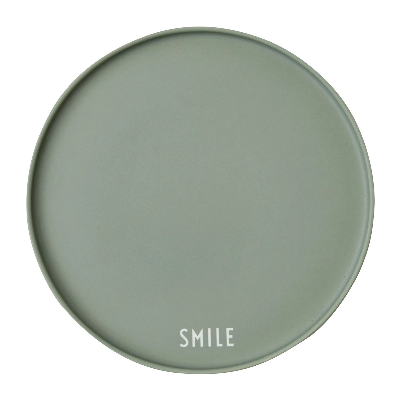 Design Letters Favoriet Bord Smile-green Ø22 cm