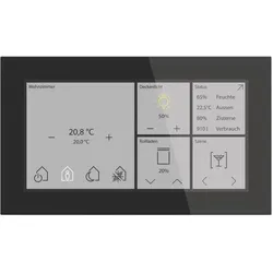 MDT KNX Glas, Smart Home Hub, Schwarz