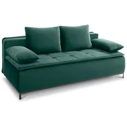 Schlafsofa Sugar Stoff Blau, Grün Petrol