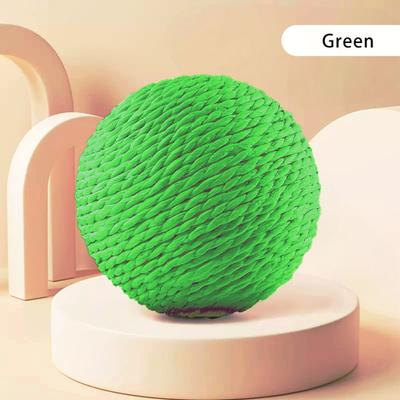 Happy Pet Pantry Cat Scratching Ball Toy For Teeth Cleaning & Healthy Play green