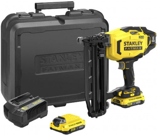 Stanley SFMCN616D2K-QW FatMax V20 Cloueur de finition (16Ga/18V/2x2,0Ah), coffret