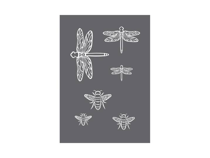 Siebdruck-Schablone Insekten A5, 1 Schablone+1 Rakel, SB-Btl