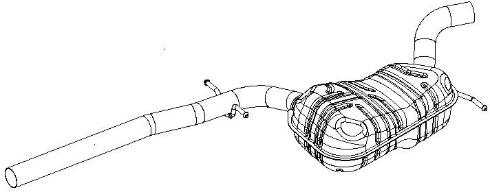 VEGAZ SKS-226 Mittelschalldämpfer