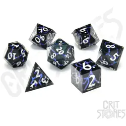 Crit Stones Divine Within Sharp Edge Resin RPG Dice Set