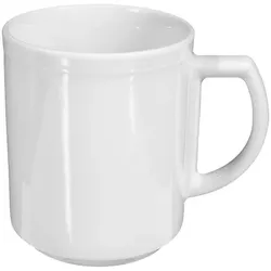 Esmeyer 6 x Seltmann Becher mit Henkel 0,30 l, Form: Vitalis,  Dekor: 11484 rote Linie