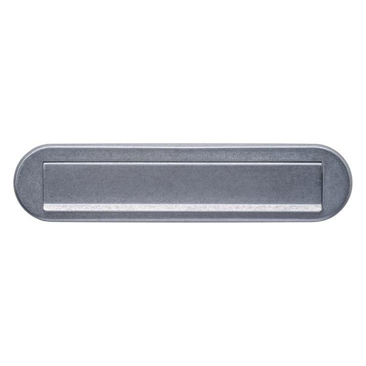 Intersteel Briefeinwurf Edelstahl Edelstahl vibriert oval 77 mm 340 mm (0034.400011)