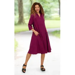 Viskose-Mix-Kleid in beere in Größe 44 von DW-Shop, Beere, 44