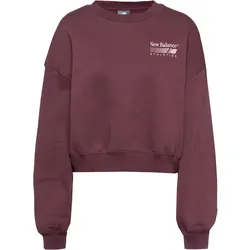 NEW BALANCE Sweatshirt Damen | Gr. M | braun - braun