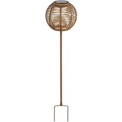 House Nordic Carlisle Solarlampe, Natur, Natur, 70,5 cm, Ø 17 cm
