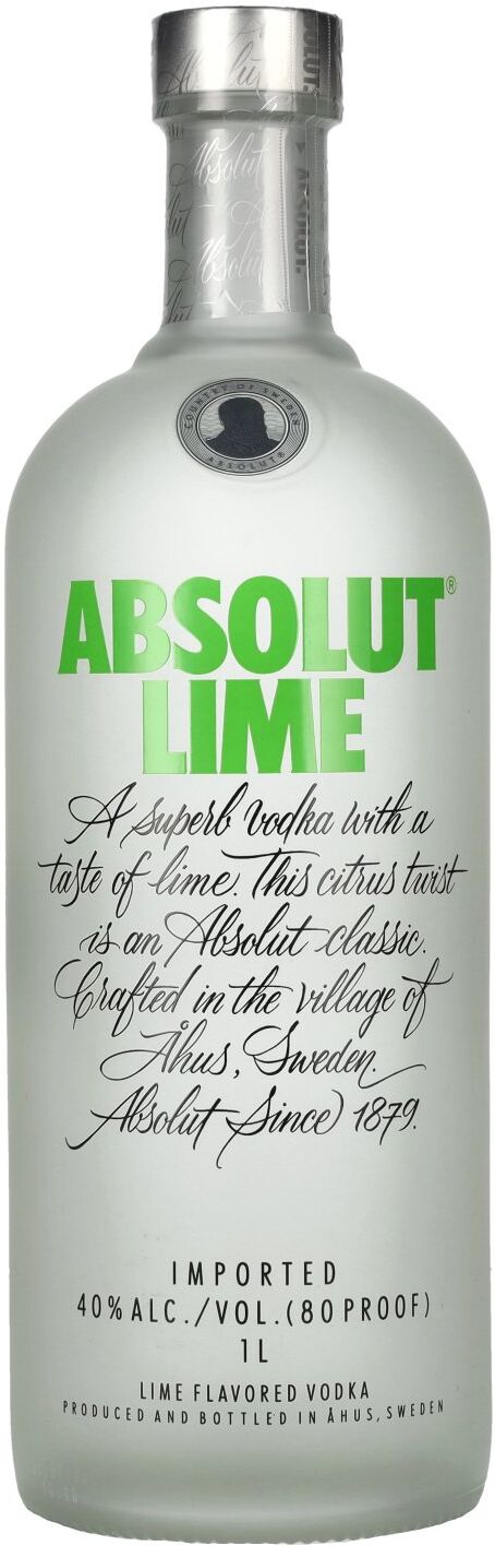 Absolut Vodka Absolut LIME Flavored Vodka 40% Vol. 1l