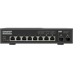 QNAP QSW-L3208-2C6T 6 ports 10Gbps 2 ports (8 Ports), Netzwerk Switch, Schwarz
