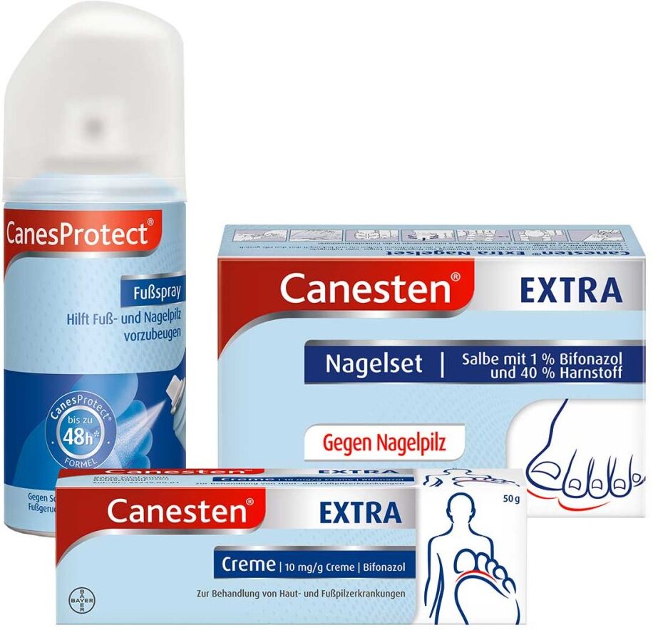 Canesten Extra 2-Phasen Kurztherapie bei Nagelpilz mit Fußspray 1Pck
