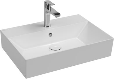 Isvea SistemaZ Waschtisch 10SF50060 Überlauf, Hahnloch, 60cm, weiß
