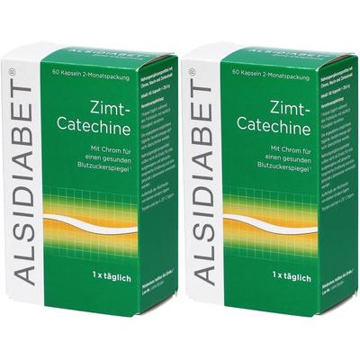Alsidiabet Zimt-Catechine f.Diab.Typ II 1xtägl.Kps 2x 2x60 St Kapseln