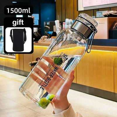 Useful Little Things Large Glass Water Bottle Leakproof Travel Drink Bottle 50.72 Fl Oz