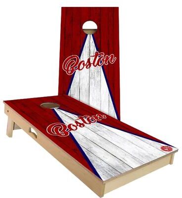Skip's Garage Boston Baseball Outdoor Cornhole Board Set