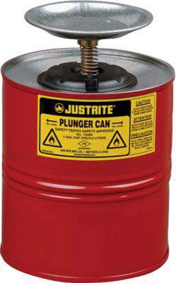 Sparanfeuchter Justrite, aus Stahlblech PREMIUM Line, rot, ø 185 x H 267 mm, 4 l