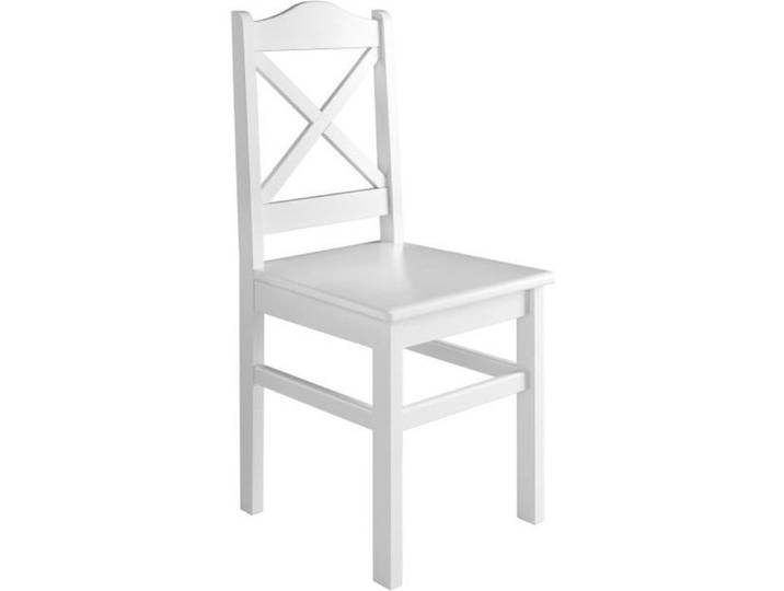 chaise de cuisine chaise de salle à manger chaise en pin massif blanc 90.71-20W