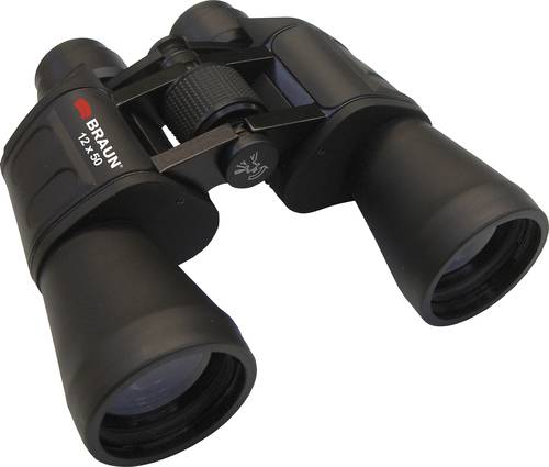 Braun Phototechnik Fernglas 20125 12 x 50mm Porro Schwarz 20125