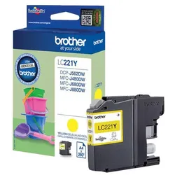 Brother Original LC-221Y Druckerpatrone gelb 260 Seiten (LC221Y)